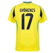 Maillot de Foot Suède Gyökeres 17 Tenue Domicile 2024