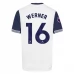 Maillot de Foot Tottenham Hotspur FC Werner 16 Tenue Domicile 2024/25
