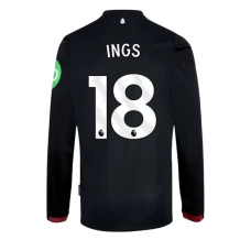 Maillot de Foot West Ham United Ings 18 Tenue Extérieur 2024/25 Manche Longue Maillot de Foot West Ham United Ings 18 Tenue Extérieur 2024/25 Manche Longue