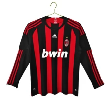 Maillot Domicile AC Milan Retro 2008-09 Manches Longues Maillot Domicile AC Milan Retro 2008-09 Manches Longues