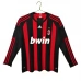 Maillot Domicile AC Milan Retro 2008-09 Manches Longues