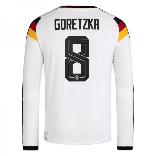 Maillot Domicile Allemagne Goretzka 8 Coupe du Monde 2026 Manches Longues Maillot Domicile Allemagne Goretzka 8 Coupe du Monde 2026 Manches Longues