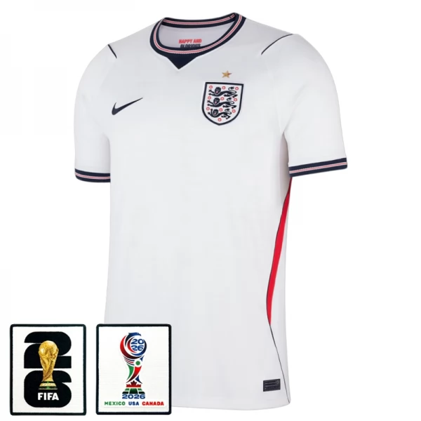 Maillot Domicile Angleterre Coupe du Monde 2026 avec Patch Maillot Domicile Angleterre Coupe du Monde 2026 avec Patch