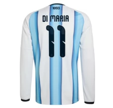 Maillot Domicile Argentine Di Maria 11 Coupe du Monde 2026 Manches Longues