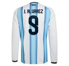 Maillot Domicile Argentine J.Alvarez 9 Coupe du Monde 2026 Manches Longues