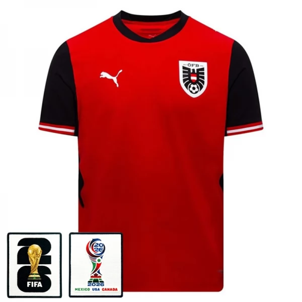 Maillot Domicile Autriche Coupe du Monde 2026 avec Patch Maillot Domicile Autriche Coupe du Monde 2026 avec Patch