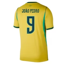 Maillot Domicile Brésil João Pedro 9 Coupe du Monde 2026