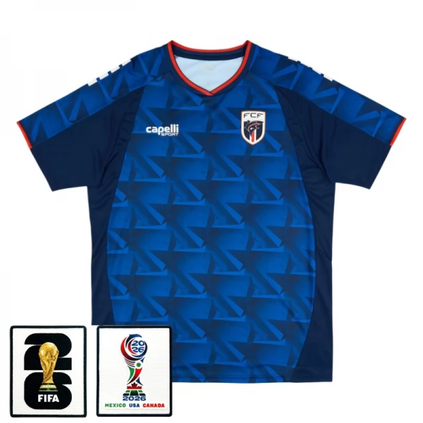 Maillot Domicile Cap-Vert Coupe du Monde 2026 avec Patch Maillot Domicile Cap-Vert Coupe du Monde 2026 avec Patch
