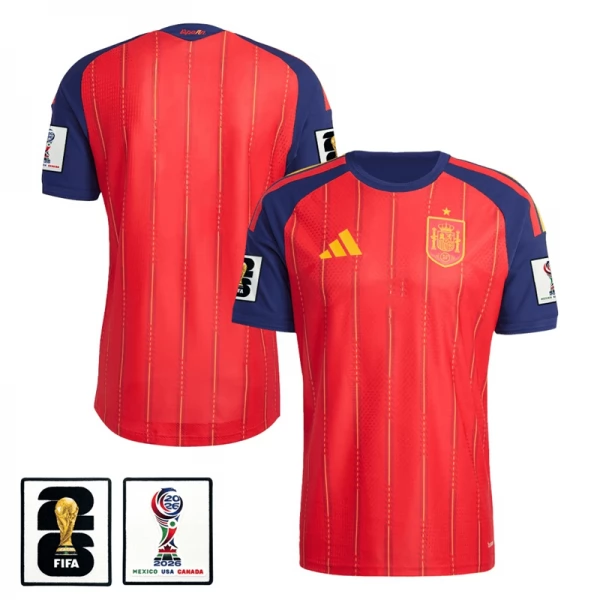 Maillot Domicile Espagne Coupe du Monde 2026 avec Patch Maillot Domicile Espagne Coupe du Monde 2026 avec Patch