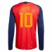 Maillot Domicile Espagne Olmo 10 Coupe du Monde 2026 Manches Longues