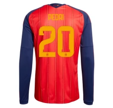 Maillot Domicile Espagne Pedri 20 Coupe du Monde 2026 Manches Longues