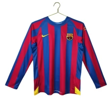 Maillot Domicile FC Barcelone Champions League Retro 2005-06 Manches Longues Maillot Domicile FC Barcelone Champions League Retro 2005-06 Manches Longues
