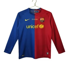 Maillot Domicile FC Barcelone Retro 2008-09 Manches Longues