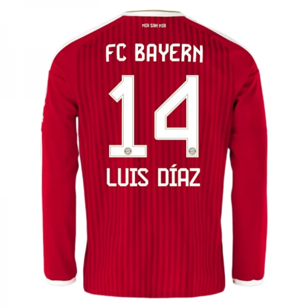 Maillot Domicile FC Bayern Munich Luis Díaz 14 2026/27 Manches Longues Maillot Domicile FC Bayern Munich Luis Díaz 14 2026/27 Manches Longues