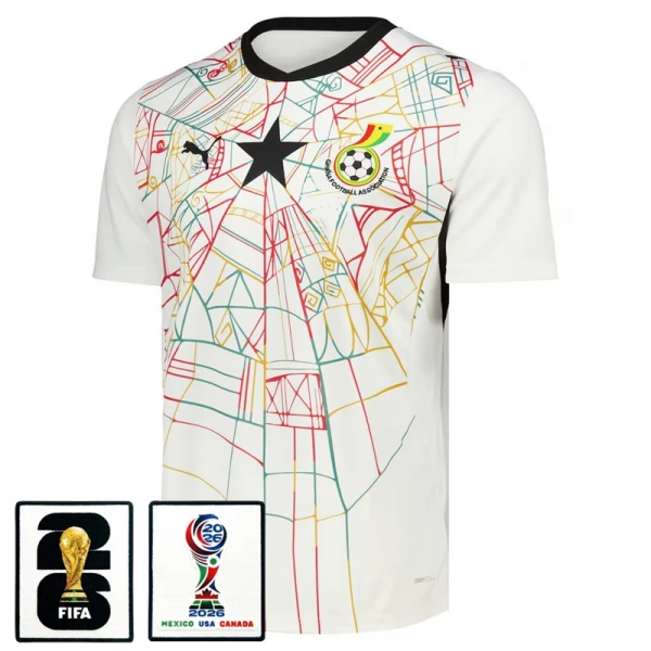 Maillot Domicile Ghana Coupe du Monde 2026 avec Patch Maillot Domicile Ghana Coupe du Monde 2026 avec Patch