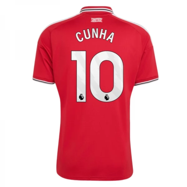 Maillot Domicile Manchester United Cunha 10 2026/27 Maillot Domicile Manchester United Cunha 10 2026/27