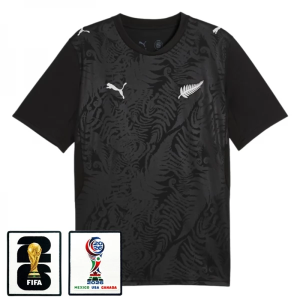 Maillot Domicile Nouvelle-Zélande Coupe du Monde 2026 avec Patch Maillot Domicile Nouvelle-Zélande Coupe du Monde 2026 avec Patch