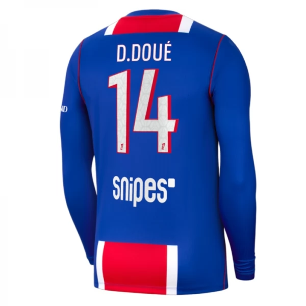 Maillot Domicile Paris Saint Germain D.Doué 14 2026/27 Manches Longues Maillot Domicile Paris Saint Germain D.Doué 14 2026/27 Manches Longues