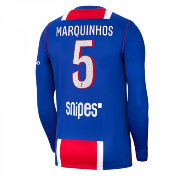 Maillot Domicile Paris Saint Germain Marquinhos 5 2026/27 Manches Longues Maillot Domicile Paris Saint Germain Marquinhos 5 2026/27 Manches Longues