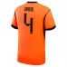Maillot Domicile Pays-Bas Virgil 4 Coupe du Monde 2026