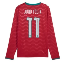 Maillot Domicile Portugal João Félix 11 Coupe du Monde 2026 Manches Longues