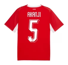 Maillot Domicile Suisse Akanji 5 Coupe du Monde 2026