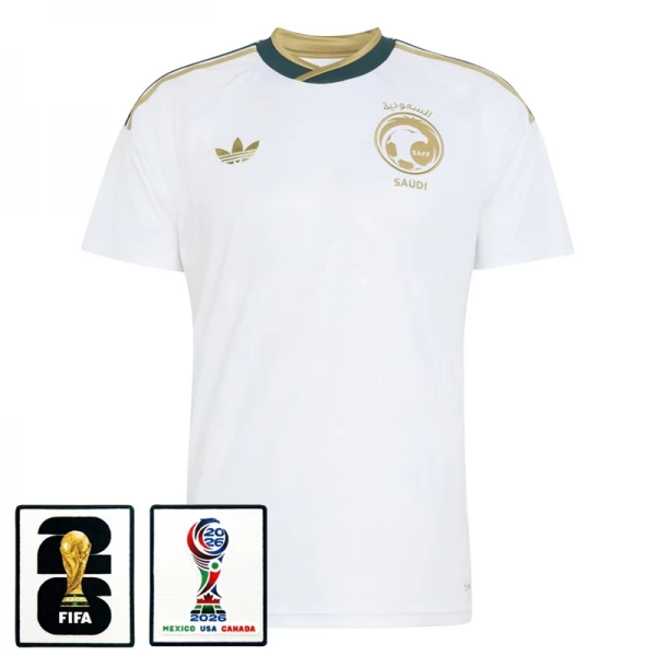 Maillot Extérieur Arabie Saoudite Coupe du Monde 2026 avec Patch Maillot Extérieur Arabie Saoudite Coupe du Monde 2026 avec Patch