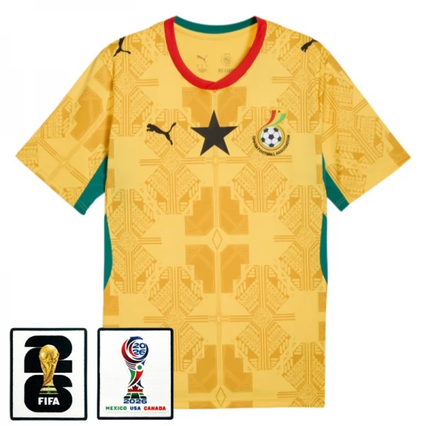 Maillot Extérieur Ghana Coupe du Monde 2026 avec Patch Maillot Extérieur Ghana Coupe du Monde 2026 avec Patch