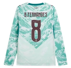 Maillot Extérieur Portugal B.Fernandes 8 Coupe du Monde 2026 Manches Longues