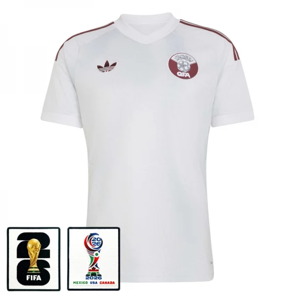 Maillot Extérieur Qatar Coupe du Monde 2026 avec Patch Maillot Extérieur Qatar Coupe du Monde 2026 avec Patch