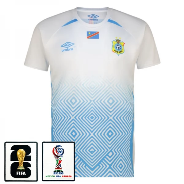 Maillot Extérieur RD Congo Coupe du Monde 2026 avec Patch Maillot Extérieur RD Congo Coupe du Monde 2026 avec Patch