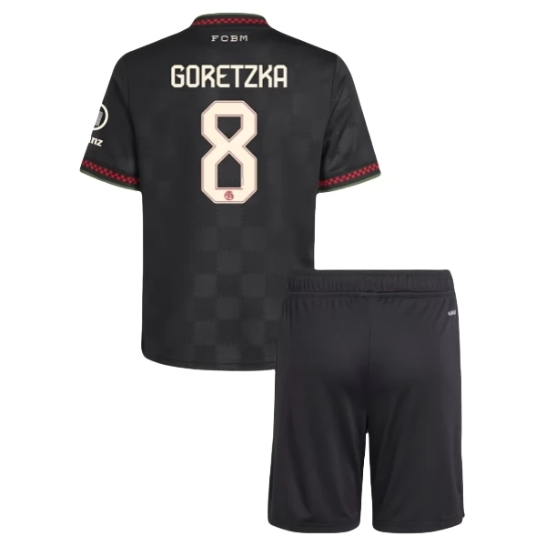 Maillot FC Bayern Munich Goretzka 8 Tenue Third Enfant 2025/26 Maillot FC Bayern Munich Goretzka 8 Tenue Third Enfant 2025/26