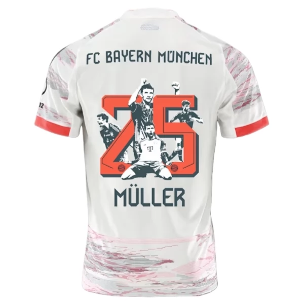 Maillot FC Bayern Munich Müller 25 Tenue Extérieur Special Edition 2025/26 Maillot FC Bayern Munich Müller 25 Tenue Extérieur Special Edition 2025/26