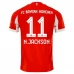 Maillot FC Bayern Munich N.Jackson 11 Tenue Domicile 2025/26 Maillot FC Bayern Munich N.Jackson 11 Tenue Domicile 2025/26