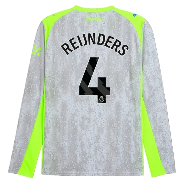 Maillot Manchester City Reijnders 4 Tenue Third 2025/26 Manches longues Maillot Manchester City Reijnders 4 Tenue Third 2025/26 Manches longues