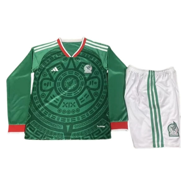 Maillot Mexique Tenue Domicile Enfant 2026 Manches longues Maillot Mexique Tenue Domicile Enfant 2026 Manches longues