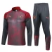 Manchester City Ensemble Sweat d'entraînement 2023/24 - 1-4 Zip Gris Rouge Manchester City Ensemble Sweat d'entraînement 2023/24 - 1-4 Zip Gris Rouge