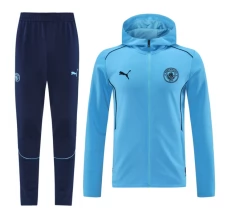 Manchester City Ensemble Veste d'entraînement 2024/25 - Capuche Bleu Manchester City Ensemble Veste d'entraînement 2024/25 - Capuche Bleu