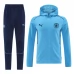 Manchester City Ensemble Veste d'entraînement 2024/25 - Capuche Bleu