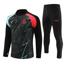 Manchester City Survêtement 2023/24 - 1-4 Zip Noir Camouflage