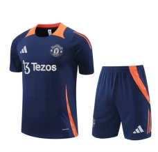 Manchester United Ensemble Maillot d'entraînement 2024/25 - Shorts Bleu