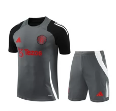 Manchester United Ensemble Maillot d'entraînement 2024/25 - Shorts Gris