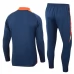 Manchester United Survêtement 2024/25 - 1-4 Zip Bleu Marine Orange