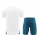 Olympique de Marseille Ensemble Maillot d'entraînement 2024/25 - Shorts Blanc