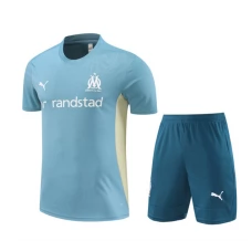 Olympique de Marseille Ensemble Maillot d'entraînement 2024/25 - Shorts Bleu