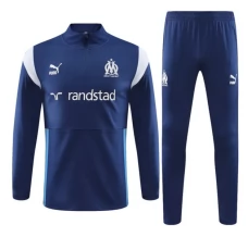 Olympique de Marseille Ensemble Sweat d'entraînement 2023/24 - 1-4 Zip Drak Bleu