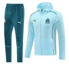 Olympique de Marseille Ensemble Veste d'entraînement 2024/25 - Capuche Bleu