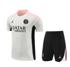 Paris Saint Germain Ensemble Maillot d'entraînement 2024/25 - Shorts Blanc Rose