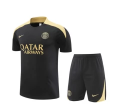 Paris Saint Germain Ensemble Maillot d'entraînement 2024/25 - Shorts Noir Gold