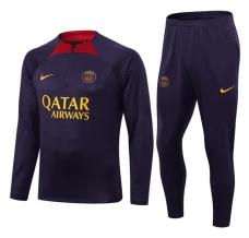 Paris Saint-Germain Ensemble Sweat d'entraînement 2023/24 - 1-4 Zip Violet
